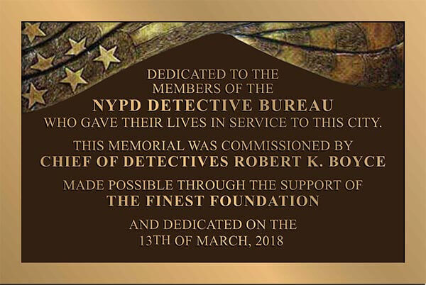 Dedication plaques, custom bronze Dedication plaques, outdoor Dedication plaques, police plaque, end of watch Dedication Plaques, bronze police memorial plaque
