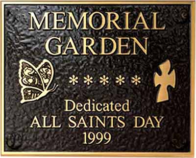 bronze religious plaque memorial gardens religious plaques